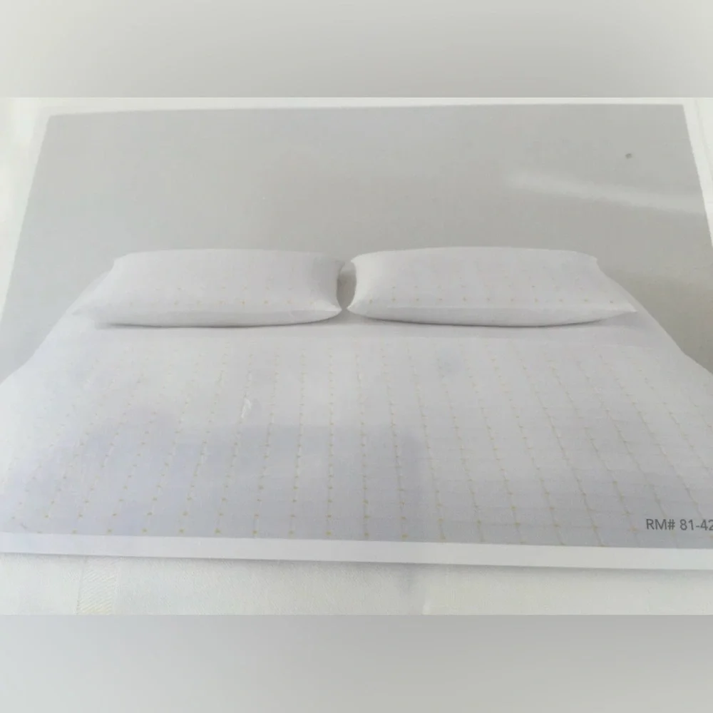 Calvin Klein Luxury Home Edith‎ Woven Grid 1x KING SHAM 100% Cotton